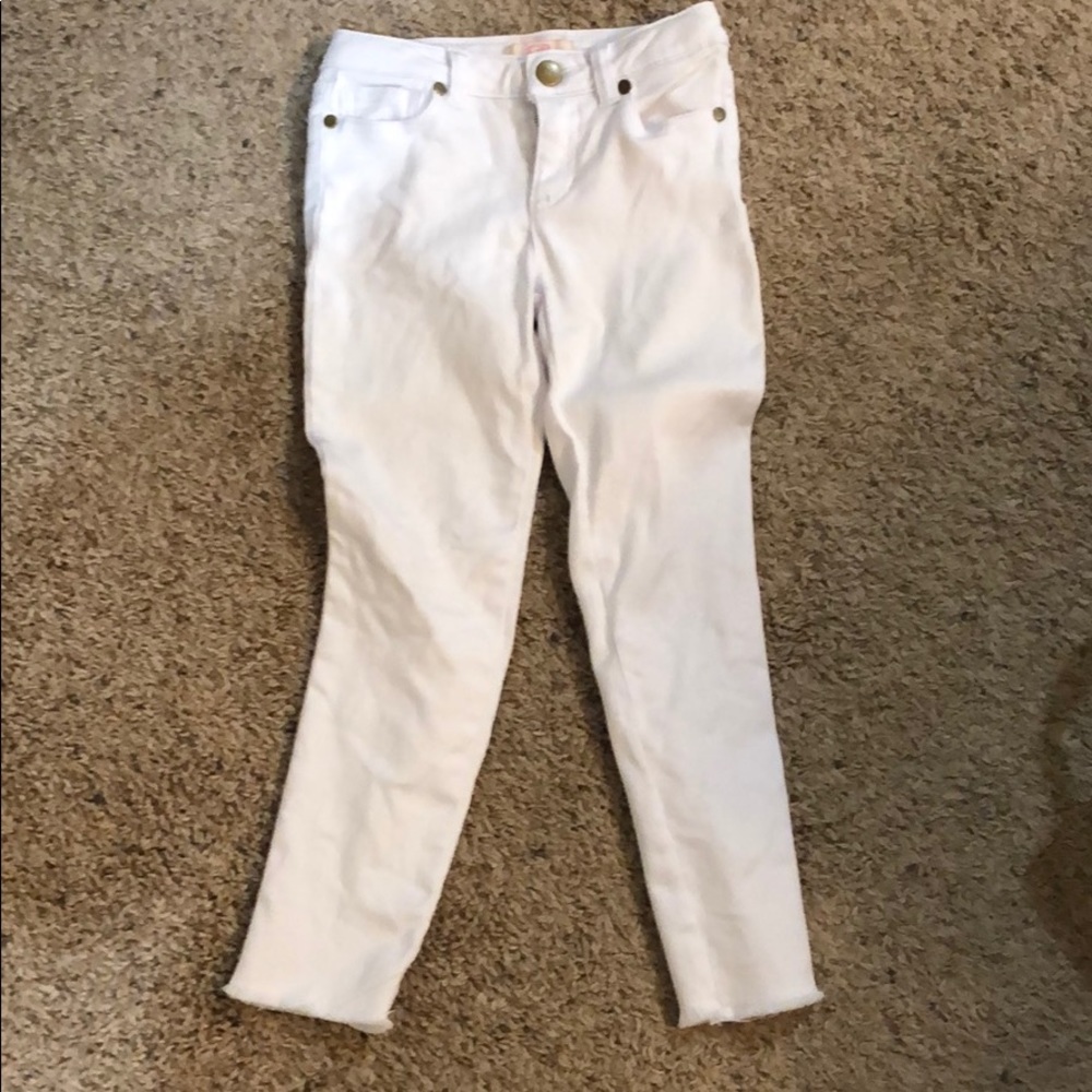 Little girls white jeans